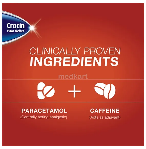 crocin pain relief tablet 15's